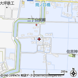 福岡県柳川市大和町六合1098周辺の地図