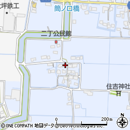 福岡県柳川市大和町六合1097-1周辺の地図