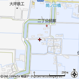 福岡県柳川市大和町六合1115周辺の地図