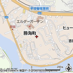 長崎県佐世保市勝海町周辺の地図