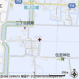 福岡県柳川市大和町六合1092周辺の地図