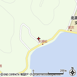 愛媛県宇和島市津島町北灘388周辺の地図