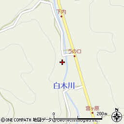 福岡県八女市立花町白木5421-2周辺の地図