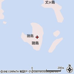 諸島周辺の地図