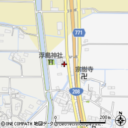 福岡県柳川市大和町塩塚800周辺の地図