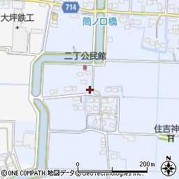 福岡県柳川市大和町六合1084周辺の地図