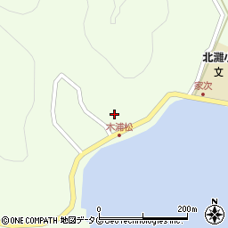 愛媛県宇和島市津島町北灘387周辺の地図