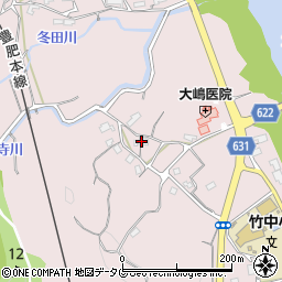 大分県大分市竹中2790周辺の地図