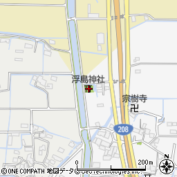 福岡県柳川市大和町塩塚805周辺の地図