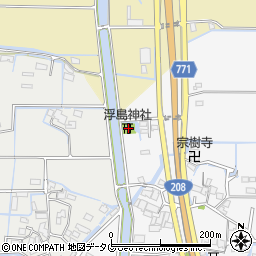 福岡県柳川市大和町塩塚805周辺の地図