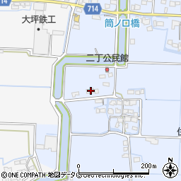 福岡県柳川市大和町六合1088周辺の地図