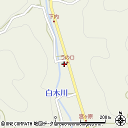 福岡県八女市立花町白木3235周辺の地図