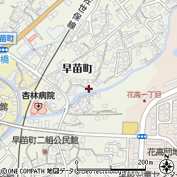 長崎県佐世保市早苗町490-10周辺の地図