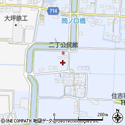 福岡県柳川市大和町六合1085周辺の地図