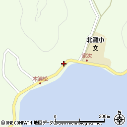 愛媛県宇和島市津島町北灘372周辺の地図