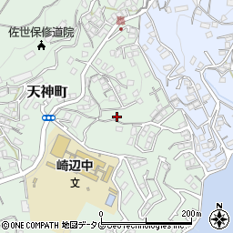 長崎県佐世保市天神町1838周辺の地図