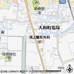 福岡県柳川市大和町塩塚641周辺の地図