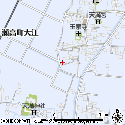福岡県みやま市瀬高町大江1193周辺の地図