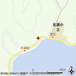 愛媛県宇和島市津島町北灘375周辺の地図