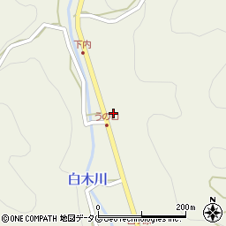 福岡県八女市立花町白木3172周辺の地図