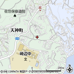 長崎県佐世保市天神町1834-2周辺の地図