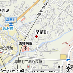 長崎県佐世保市早苗町489周辺の地図