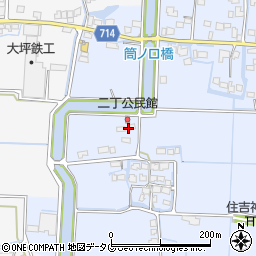 福岡県柳川市大和町六合1083周辺の地図