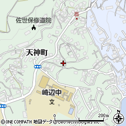 長崎県佐世保市天神町1828-10周辺の地図