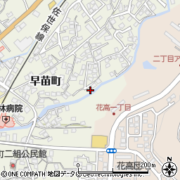 長崎県佐世保市早苗町476-2周辺の地図