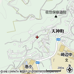 長崎県佐世保市天神町1442-3周辺の地図