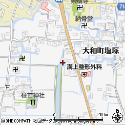 福岡県柳川市大和町塩塚754周辺の地図