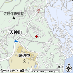 長崎県佐世保市天神町1828-9周辺の地図