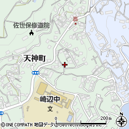 長崎県佐世保市天神町1825-4周辺の地図