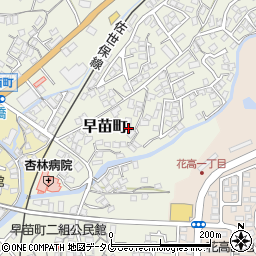 長崎県佐世保市早苗町466-4周辺の地図