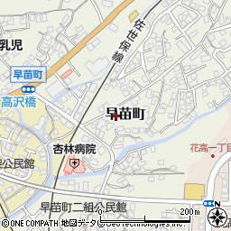 長崎県佐世保市早苗町487周辺の地図