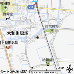 福岡県柳川市大和町塩塚669周辺の地図