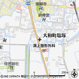 福岡県柳川市大和町塩塚640周辺の地図