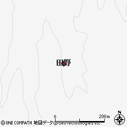 大分県玖珠郡九重町田野周辺の地図