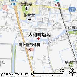 福岡県柳川市大和町塩塚619周辺の地図