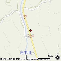 福岡県八女市立花町白木3161-3周辺の地図