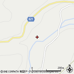 大分県企業局　阿蘇野川発電所周辺の地図