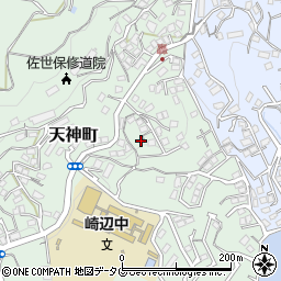 長崎県佐世保市天神町1825-3周辺の地図