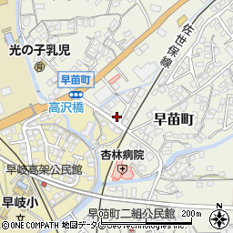 長崎県佐世保市早苗町1492周辺の地図