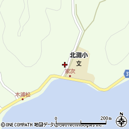 愛媛県宇和島市津島町北灘370周辺の地図