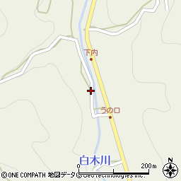 福岡県八女市立花町白木5434周辺の地図