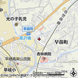 長崎県佐世保市早苗町1493周辺の地図