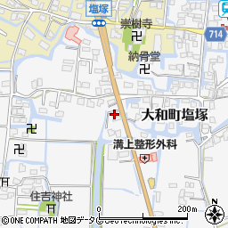 福岡県柳川市大和町塩塚749周辺の地図