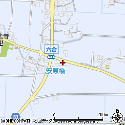 福岡県柳川市大和町六合967周辺の地図