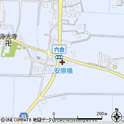 福岡県柳川市大和町六合966周辺の地図