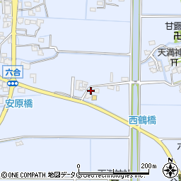 福岡県柳川市大和町六合897周辺の地図